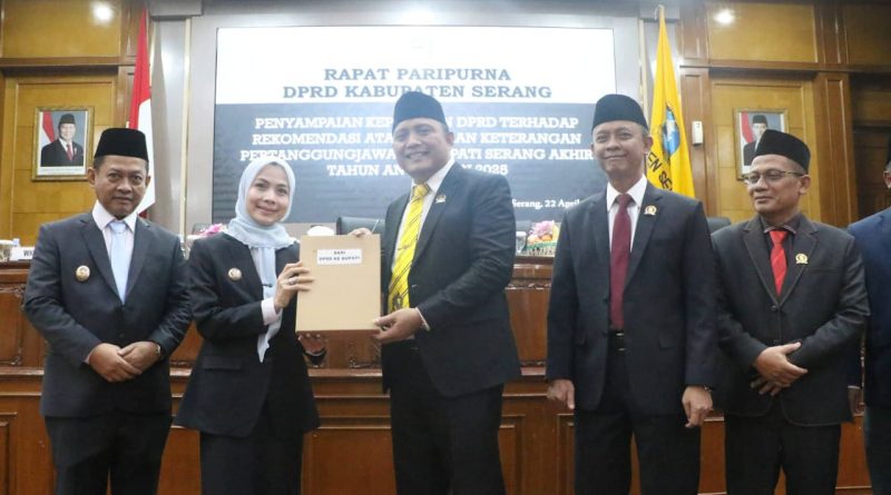 DPRD Kabupaten Serang Setujui LKPJ Bupati Serang Tahun 2025