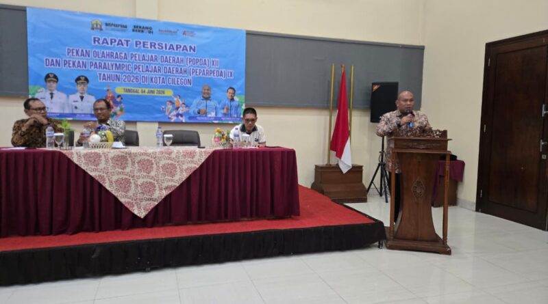 Jelang Popda XII Banten, Disparpora Kota Serang Pantau Persiapan Akhir Cabor 