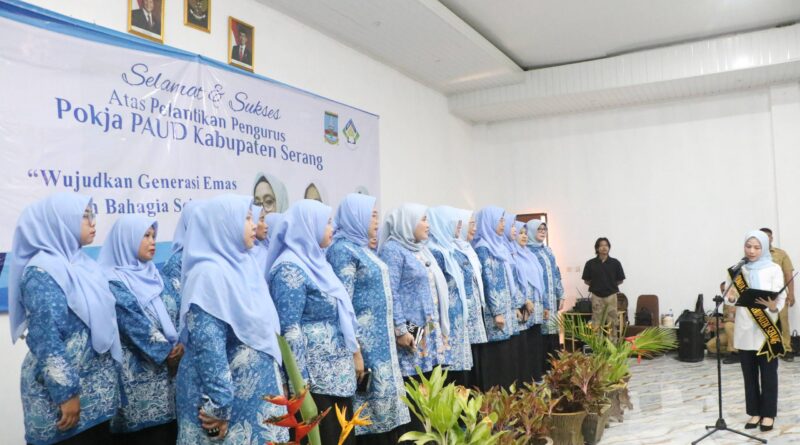 Lantik Pokja Bunda PAUD, Bupati Serang Ajak Lebih Masif Sosialisasi kepada Masyarakat
